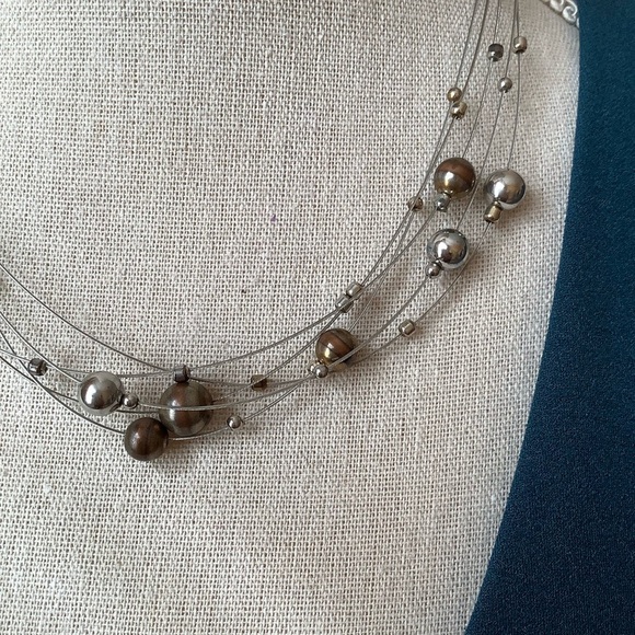 LIA SOPHIA 5-strand Kinetic Necklace - Picture 3 of 8